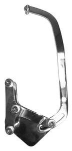 ALTERNATOR BRACKET,CHROME,FOR DELCO 10-SI,SB CHEVY,SHORT WATER PUMP,DRIVER SIDE - Bild 1 von 1