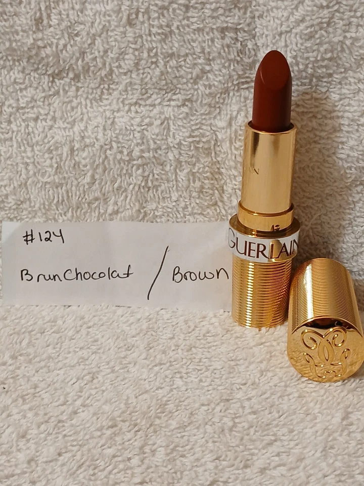 Lápiz labial Guerlain KissKiss Pure Comfort FPS 10 124 Brun Chocolate súper raro Foto 1 de 1