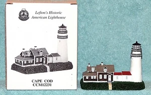 Lefton's Historic American Lighthouse #12231 - "Cape Cod", MA, 3-1/4" High, LNIB - Picture 1 of 7