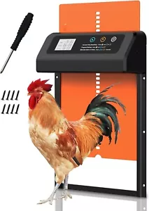 Puerta automática gallineros con antipinzamiento, temporizador y pantalla LCD - Bild 1 von 5