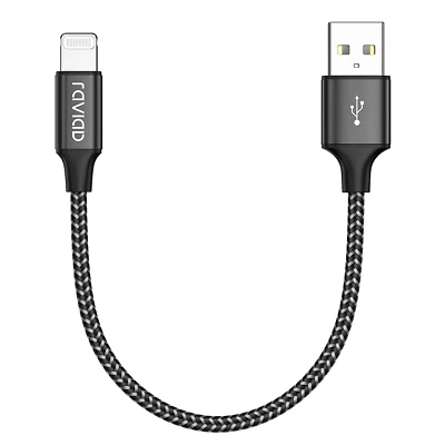 Iphone Cable Short [1FT/30CM, Mfi Certified] Nylon Braided Iphone Charger Cable - Image 1 of 4