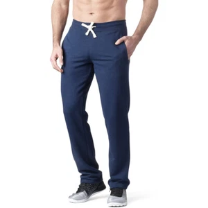 34" 36" 38" LEG EXTRA LONG Navy Blue Jogging Joggers Gym Bottoms Mens Big Tall  - Picture 1 of 5