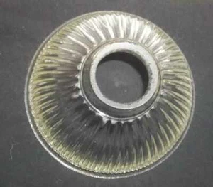Vintage Clear Glass Light Fixture Shade- 6.5"D - Picture 1 of 2