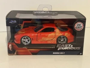 JADA Fast and Furious Orange JLS Mazda RX-7 Diecast 1:32 Scale New - Picture 1 of 5