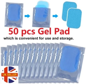 EMS Replacement Gel Pads Abdominal Trainer Hydrogel Sheets Sticker Fitness X 50 - Picture 1 of 12
