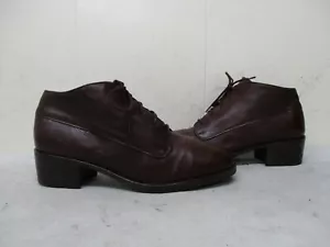 Munro American Brown Leather Lace Up Ankle Boots Womens Size 7 M USA - Picture 1 of 10