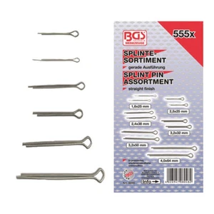 BGS-Splinte Sortiment Sicherungsstifte Sicherungssplinte 555 tlg gerade - Bild 1 von 2