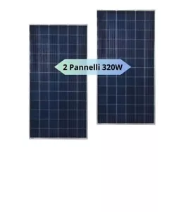 2 X Pannello Fotovoltaico 320W Solare policristallino 12V per Impianti batteria - Foto 1 di 4