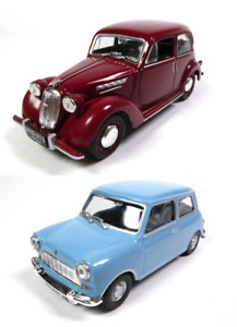 Lot de 2 Voitures Miniatures Morris Mini+Simca 8 1/43 IST Diecast Model Car LP01