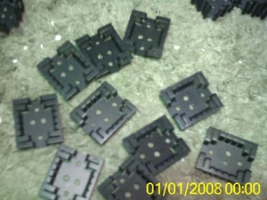 LOTE 10 TRANSISTORES DISIPADORES DE CALOR CUADRADOS METAL NEGRO ALUMINIO T O3 TO3 2 X 1 3/4 - Imagen 1 de 3