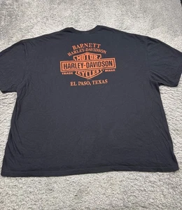 Harley Davidson Shirt Men 4XL Black 2014 El Paso Texas Motorcycle Biker Grudge - Picture 1 of 10