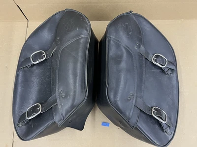 Alforjas de cuero genuinas Harley-Davidson Dyna Bar and Shield montaje rígido Foto 1 de 4