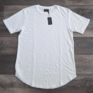 Goodlife Tri-Blend Scallop Crew Neck T-Shirt White Mens Large Made In USA NWT - Picture 1 of 9