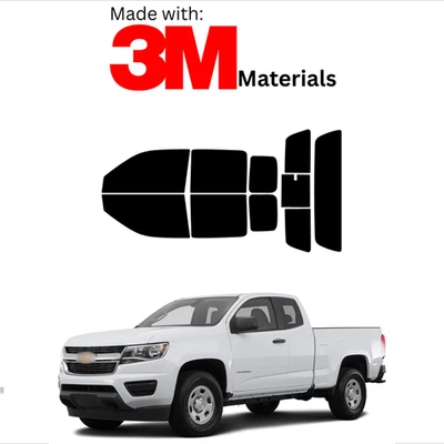 Tinte de ventana precortado para Chevrolet Colorado 4drpu 04-12 cerámica hecho con 3M Foto 1 de 4
