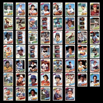 Lote 54 tarjetas de béisbol 1980 Topps Ed Kranepool New York Mets casi nuevo conjunto MLB Foto 1 de 4