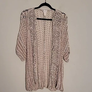 Chico's offener Strick Kimono Strickjacke Pullover Gr. 3 - Bild 1 von 8