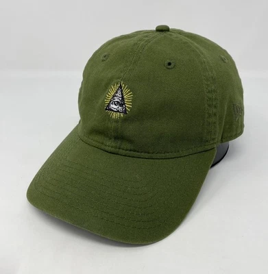 Illuminati Pyramid Eye Of Providence New Era 9twenty Green Baseball Hat Cap Rare - Image 1 of 4