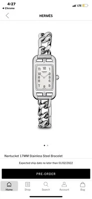 爱马仕手表楠塔基特 TPM 套装钢制手表 17 毫米 X 23 毫米 — 第 1/4 张图片