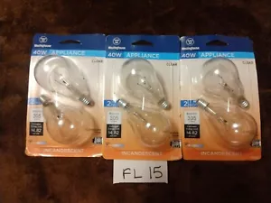 6 Westinghouse E12 Candelabra Base Appliance Bulbs - Picture 1 of 2