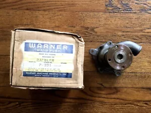 NOS 1958-1962 AMC Rambler 6 OHV HD 40 Amp Generator Curved Neck Water Pump - Bild 1 von 12