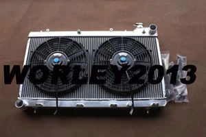 Aluminum radiator & fans for Subaru Forester EJ25 / EJ22 IMPREZA 1998-2002 MT - Bild 1 von 11