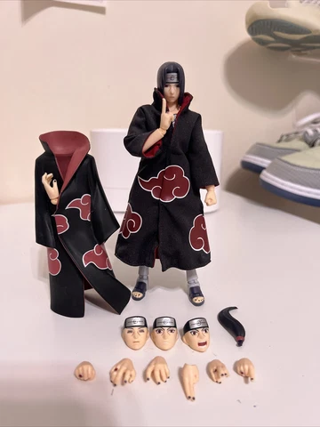 SH Figuarts Itachi Uchiha Authentic US Seller With Fabric Cloak Custom Complete Cover