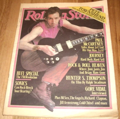 ROLLING STONE MAGAZINE -JUN 26, 1980 No. 319 -THE WHO, McCARTNEY, CHISEL & MORE - Image 1 of 4
