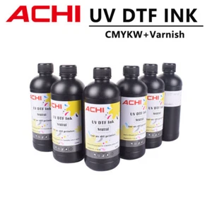 UV DTF INK For ACHI A3 A4 A5 UV Printer For Epson Nozzle 5 Bottles 5 Color - Picture 1 of 7