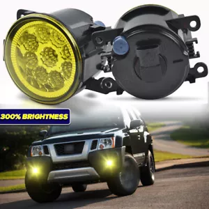 LED Bumper Fog Lights Lamps For Frontier Armada Titan Leaf Xterra Armada Navara - Foto 1 di 11