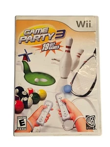 Game Party 3 Nintendo Wii 2009 Game Complete W/ Manual Tested Disk Clean Works - Picture 1 of 3