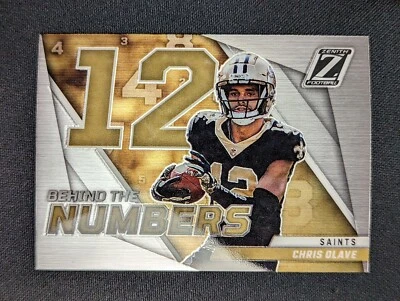 2022 Zenith Football Chris Olave #BN-CO Behind The Numbers Saints - Image 1 of 2