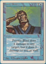 Psionic Blast Unlimited PLD Blue Uncommon MAGIC MTG CARD (ID# 241982) ABUGames