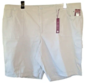 Damen Plus Shorts Größe 24 W grau Gloria Vanderbilt NEU - Bild 1 von 2