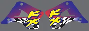 Shroud Graphics for 1994-1998 Kawasaki KX125 250 KX250 125 Old Decals sticker - Foto 1 di 1
