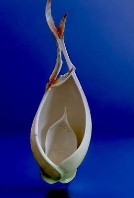 FRANZ Porcelain Papillon Butterfly Tea Lite Candle Holder Retired Flawless $349 - Image 1 of 4