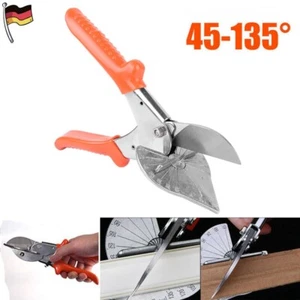 Gehrungsschere 45°~135° Amboss Winkelschneider für Kunststoff Gummi Holz PVC - Bild 1 von 15