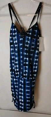 NWT $89 Athleta Mashiko Tankini Swim Top/Dress Bra Cup 34B/C Navy & White  - Image 1 of 4