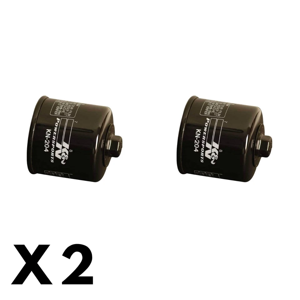 2 Pack K&N Oil Filter for Yamaha XVS1300AT V Star Tourer 2014 - Image 1 of 1