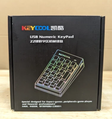 KEYCOOL 22-KEY NUMERIC MECHANICAL KEYPAD BLACK KAIHL MDX-846-BLKKHL - Image 1 of 4