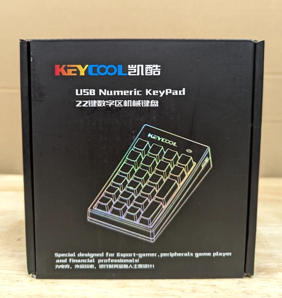 KEYCOOL 22-KEY NUMERIC MECHANICAL KEYPAD BLACK KAIHL MDX-846-BLKKHL - Image 1 of 4
