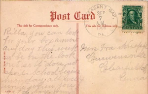 Pennsylvania Pleasant Gap 1908 4a-Bar 1905-1963 PC. - Bild 1 von 1