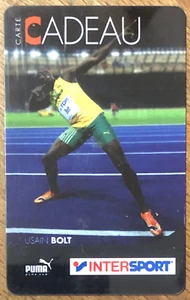 USAIN BOLT CARTE CADEAU INTERSPORT CARD NO TÉLÉCARTE PHONECARD SCHEDA TARJETA - Picture 1 of 2