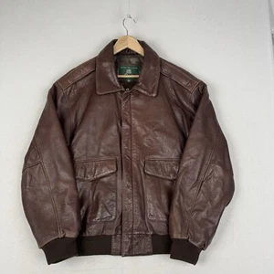 ORVIS Leder Bomberjacke A2 Flieger Pilotenjacke weiches Lammleder Herren XL - Bild 1 von 9