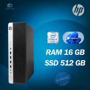 PC DESKTOP HP 800 G3 SFF INTEL I5 RAM 16GB SSD 512GB WIN 11 PRO RICONDIZIONATO - Imagen 1 de 6