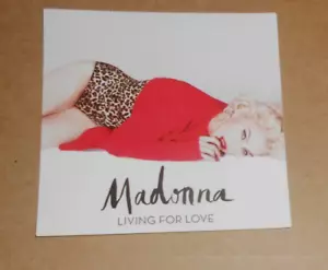 Adesivo Madonna Promo 3,5x3,5 Vivere per Amore Cuore Ribelle - Foto 1 di 2