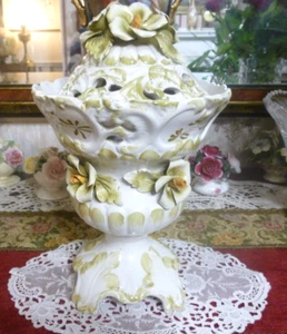 Vintage Francesco Made IN Italy Large Ceramic Urn Vase 29cm with Lid - Picture 1 of 10
