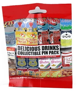 Disney Parks - Delicious Drinks Mystery Soda Cans - 5 Pin Pack - Picture 1 of 1