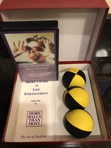 Vintage 1992 More Balls Than Most 3-Ball Juggling Kit with VHS Video Gift - Picture 1 of 8