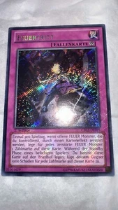 Yugioh Misprint German Kickfire w/ Diamond Dire Wolf Shadow CBLZ-DE089 1st - Picture 1 of 3