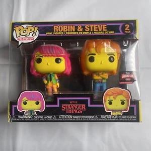 Funko Robin & Steve Target Exclusive Stranger Things Blacklight - Picture 1 of 5